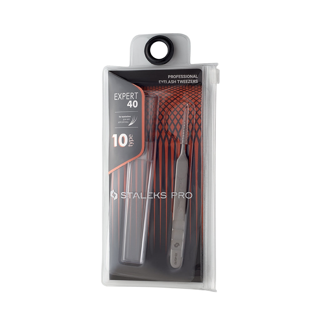 Pinza Separar Expert 40 Type 10 Profesional para Extensiones de Pestañas - STALEKS