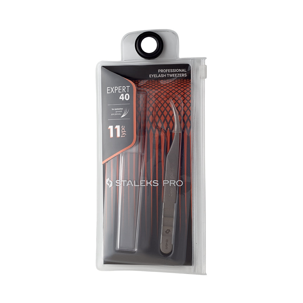 Pinza Separar Expert 40 Type 11 Profesional para Extensiones de Pestañas - STALEKS