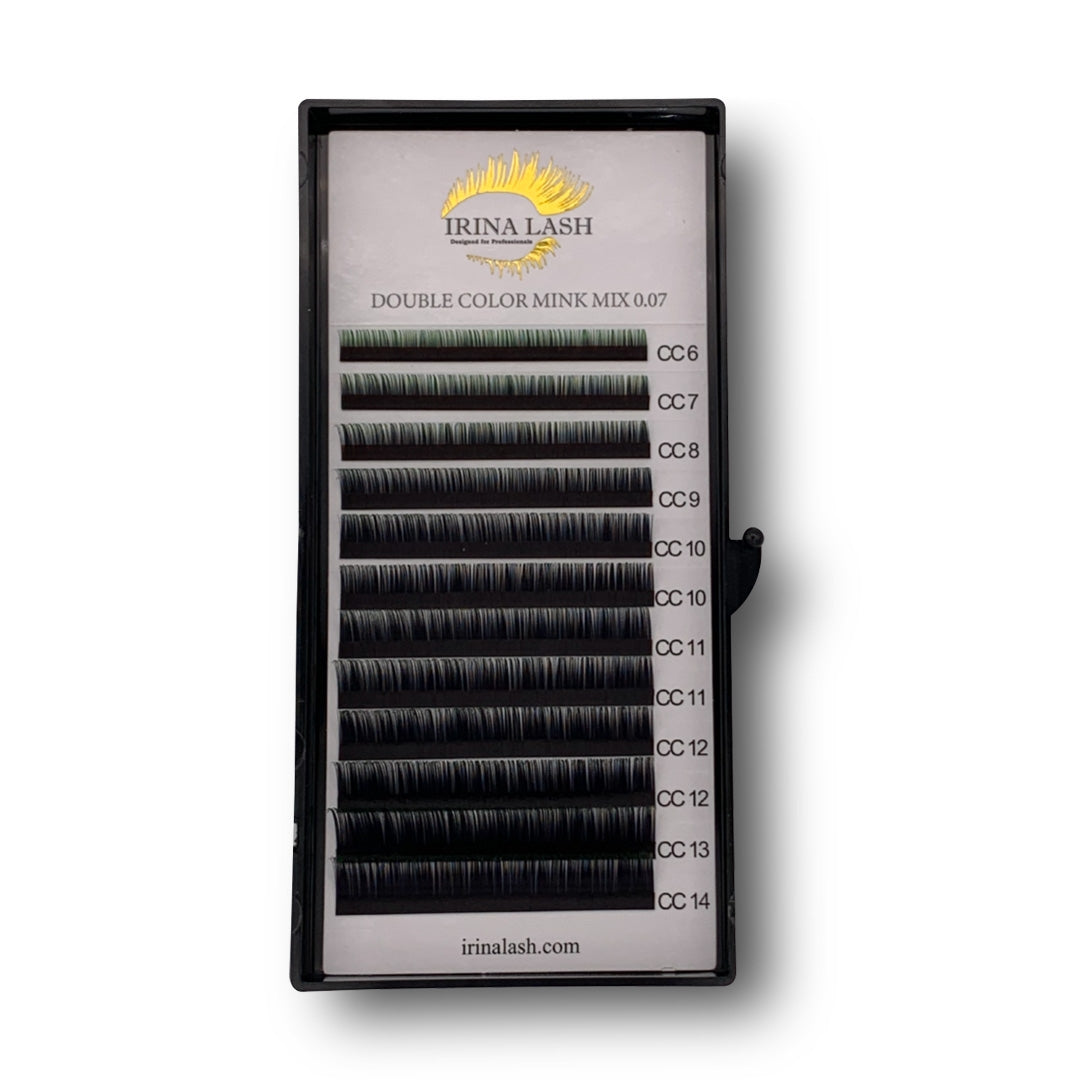 Double Color Mink Mix Extensiones de Pestañas - Irina Lash