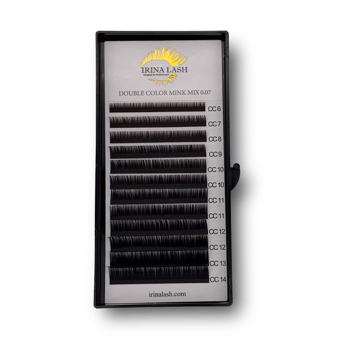 Double Color Mink Mix Extensiones de Pestañas - Irina Lash