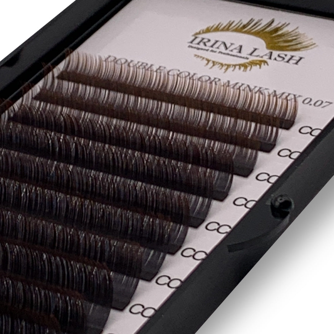 Double Color Mink Mix Extensiones de Pestañas - Irina Lash