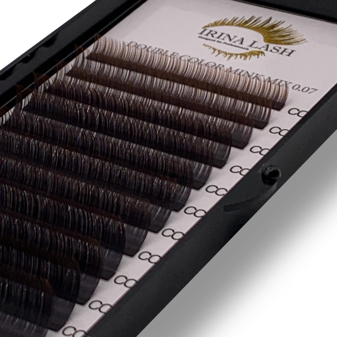 Double Color Mink Mix Extensiones de Pestañas - Irina Lash